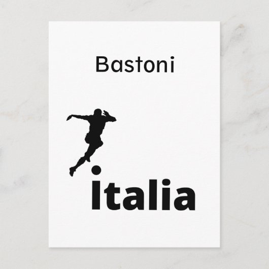 サッカーイタリア、カスタマイズ可能 シーズンポストカード (正面)