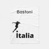 サッカーイタリア、カスタマイズ可能 フリースブランケット (正面)
