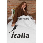 サッカーイタリア、カスタマイズ可能 フリースブランケット