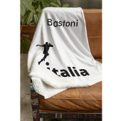 サッカーイタリア、カスタマイズ可能 フリースブランケット