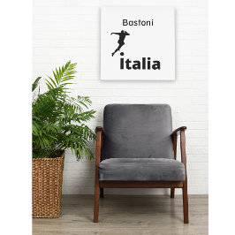 サッカーイタリア、カスタマイズ可能 メタルプリント