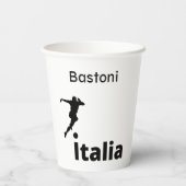 サッカーイタリア、カスタマイズ可能 紙コップ (裏面)