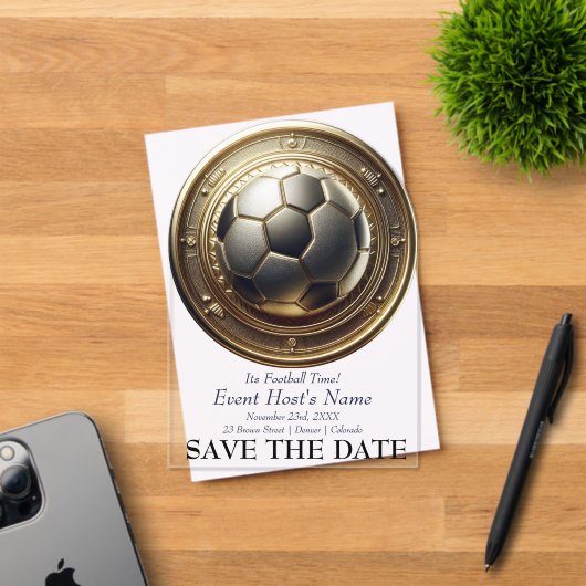 サッカーイベントパーティの招待状 アクリル招待状 (インサイチュ (招待状))