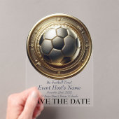 サッカーイベントパーティの招待状 アクリル招待状 (インサイチュ (ポータブル))