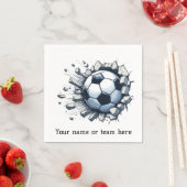 サッカーイベントパーティー選手コーチチーム名紙 スタンダードカクテルナプキン (インサイチュ)