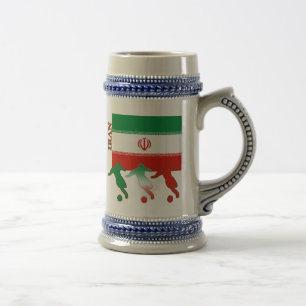 サッカーイランステイン ビールジョッキ