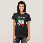 サッカーイラン人女性男児ガールウェア Tシャツ (正面フル)