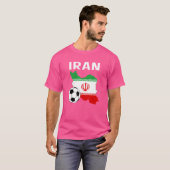 サッカーイラン人女性男児ガールウェア Tシャツ (正面フル)
