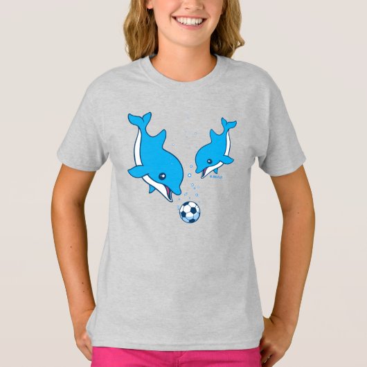 サッカーイルカ Tシャツ (正面)