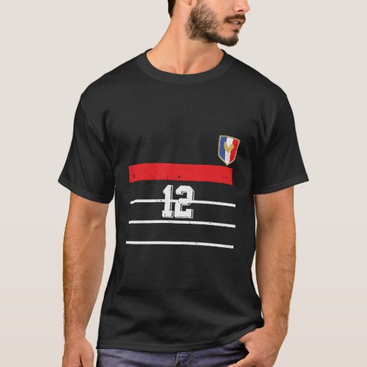 サッカーインスパイアフランス Tシャツ (正面)
