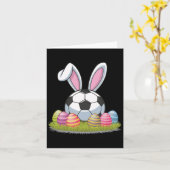 サッカーイースター カード (黄色い花)