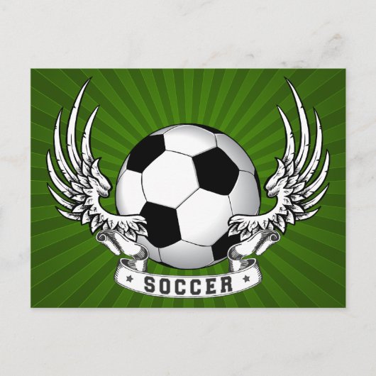 サッカーウイングポストカード ポストカード (正面)
