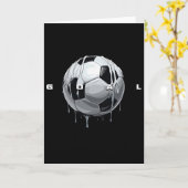 サッカーウェア - サッカー _3 カード (黄色い花)