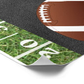 サッカーウェルカムサイン – 誕生日パーティシャルボード ポスター (角)