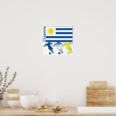 サッカーウルグアイのポスター ポスター (キッチン)