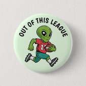 サッカーエイリアン 缶バッジ (正面)