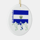 サッカーエルサルバドル セラミックオーナメント (右)