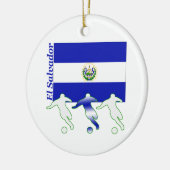 サッカーエルサルバドル セラミックオーナメント (左)