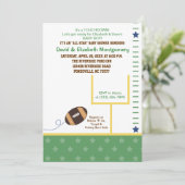 サッカーオールスタースポーツテーマベビーシャワー招待状 招待状 (スタンド正面)