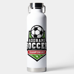 サッカーカスタマイズADD文字Varsityチームプレーヤー ウォーターボトル