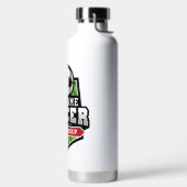 サッカーカスタマイズADD文字Varsityチームプレーヤー ウォーターボトル (左面)