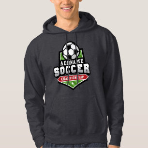 サッカーカスタマイズADD文字Varsityチームプレーヤー パーカ