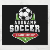 サッカーカスタマイズADD文字Varsityチームプレーヤー ビールラベル (シングルラベル)