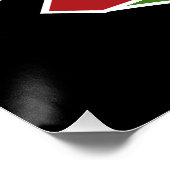 サッカーカスタマイズADD文字Varsityチームプレーヤー ポスター (コーナー)