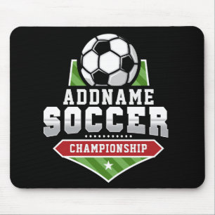 サッカーカスタマイズADD文字Varsityチームプレーヤー マウスパッド