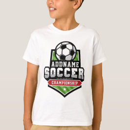 サッカーカスタマイズADD文字Varsityチームプレーヤー Tシャツ
