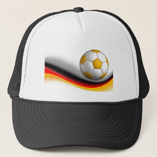 サッカーカスタマイズTシャツが大好き キャップ (正面)