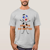 サッカーカスタムのビッグブラザー Tシャツ (正面)