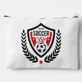 サッカーカスタムのモノグラムロゴ アクセサリーポーチ (裏面)