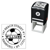 サッカーカスタムの家族のアドレスを返す セルフインキングスタンプ (インサイチュ)