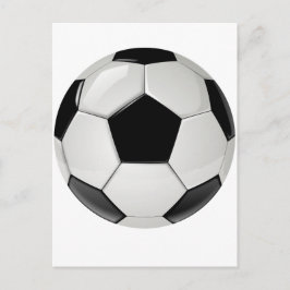 サッカーカスタムの白黒ボール ポストカード