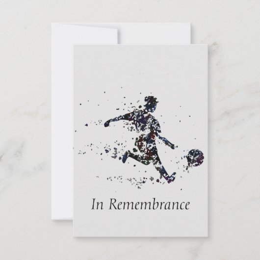 サッカーカスタムサッカースポーツ記念事業 招待状 (正面)