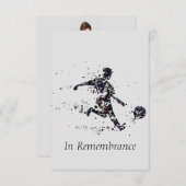 サッカーカスタムサッカースポーツ記念事業 招待状 (正面/裏面)