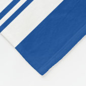 サッカーカスタムジャージー州番号アスレチックストライプ選手 フリースブランケット (角)