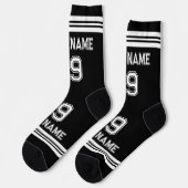 サッカーカスタムジャージ番号付きメンズソックス ソックス (左)