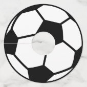サッカーカスタムパーティーカラーワイングラスラベル ワイングラスタグ (裏面)