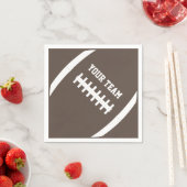 サッカーカスタムパーティーチーム名または文字スポーツ スタンダードカクテルナプキン (インサイチュ)