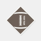 サッカーカスタムパーティーチーム名または文字スポーツ スタンダードカクテルナプキン (角)