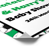 サッカーカスタムパーティー標識 ポスター (角)