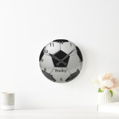サッカーカスタムボールのラウンドクロック ラウンド壁時計 (ホーム)