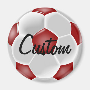 サッカーカスタムボールの赤磁石 マグネット