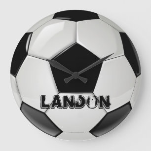 サッカーカスタムボール時計 ラージ壁時計
