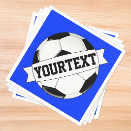 サッカーカスタムボール選手チーム名パーソナライズされた スタンダードカクテルナプキン