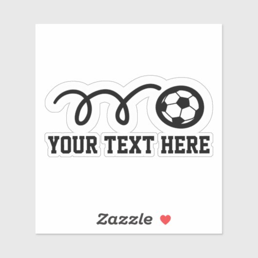 サッカーカスタム文字ボールスポーツビニールのシール シール (シート)