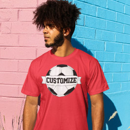 サッカーカスタム選手のチーム名/文字パーソナライズされた Tシャツ