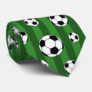 サッカーカッコいいのサッカーボールをタイル張り ネクタイ